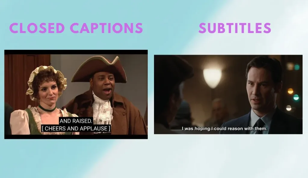 Closed Subtitle vs. Subtitles.