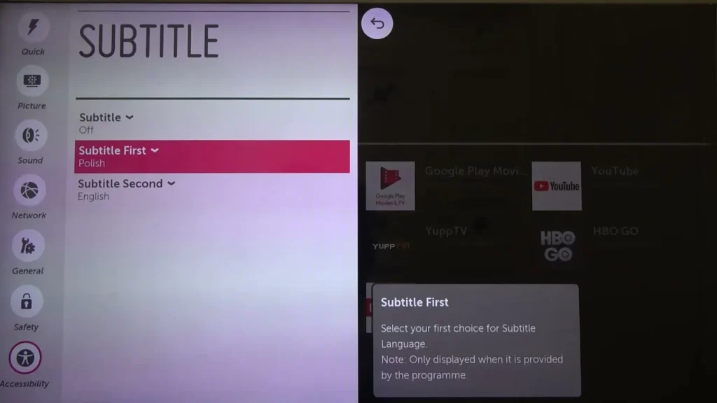 Switch Off Subtitles.
