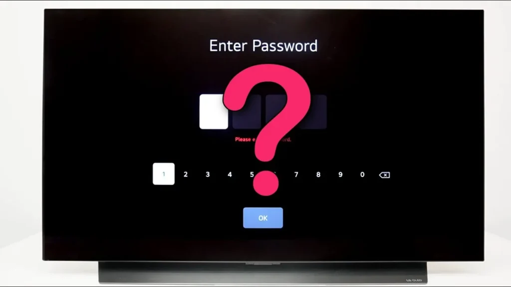  TV Does Not Accept the New Password