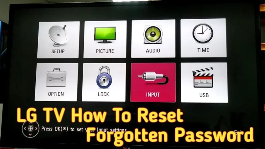 reset your LG TV password